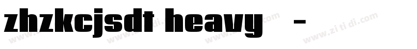 zhzkcjsdt heavy下载字体转换